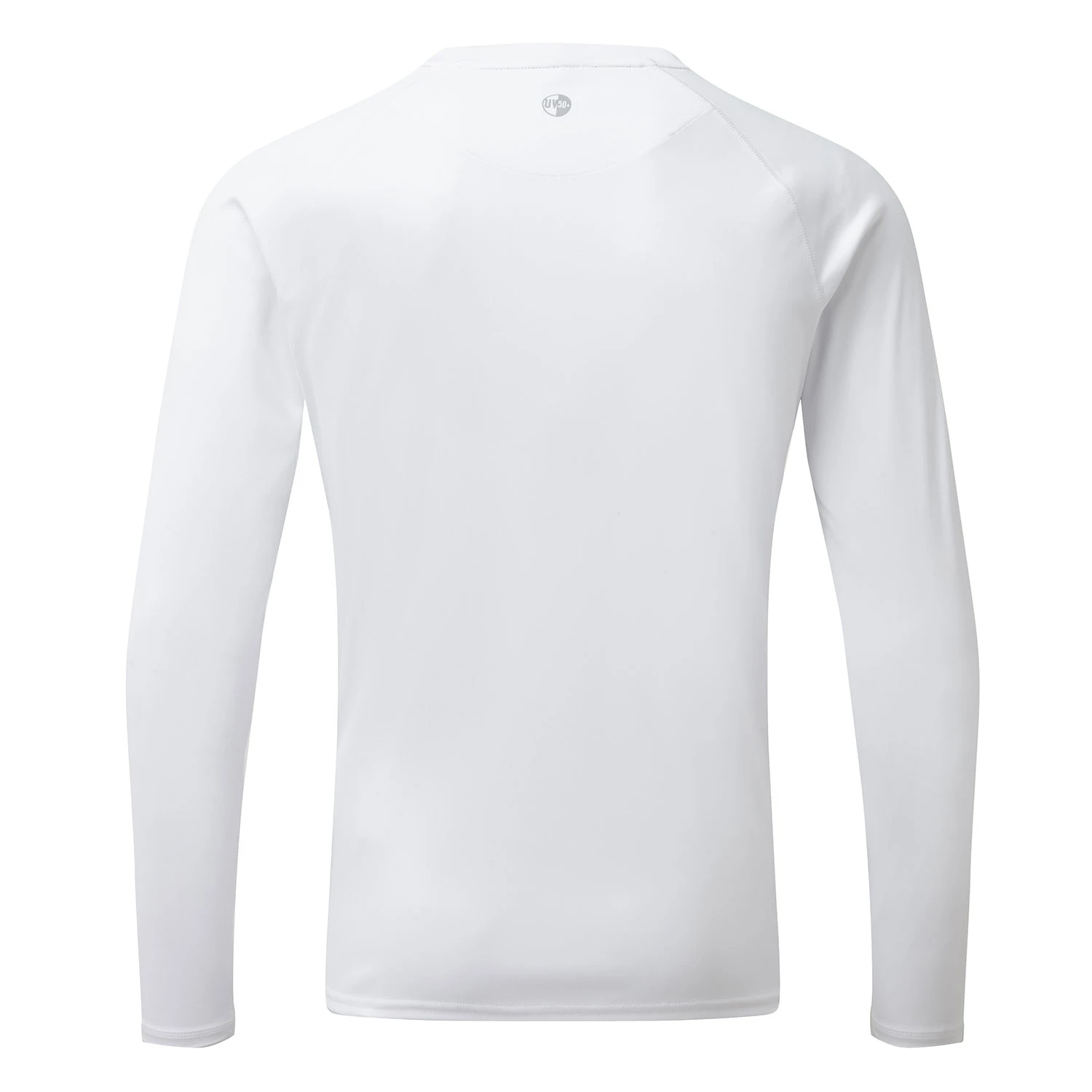 Gill Mens UV Tec Crew Neck Long Sleeve Tee - White - Image 3