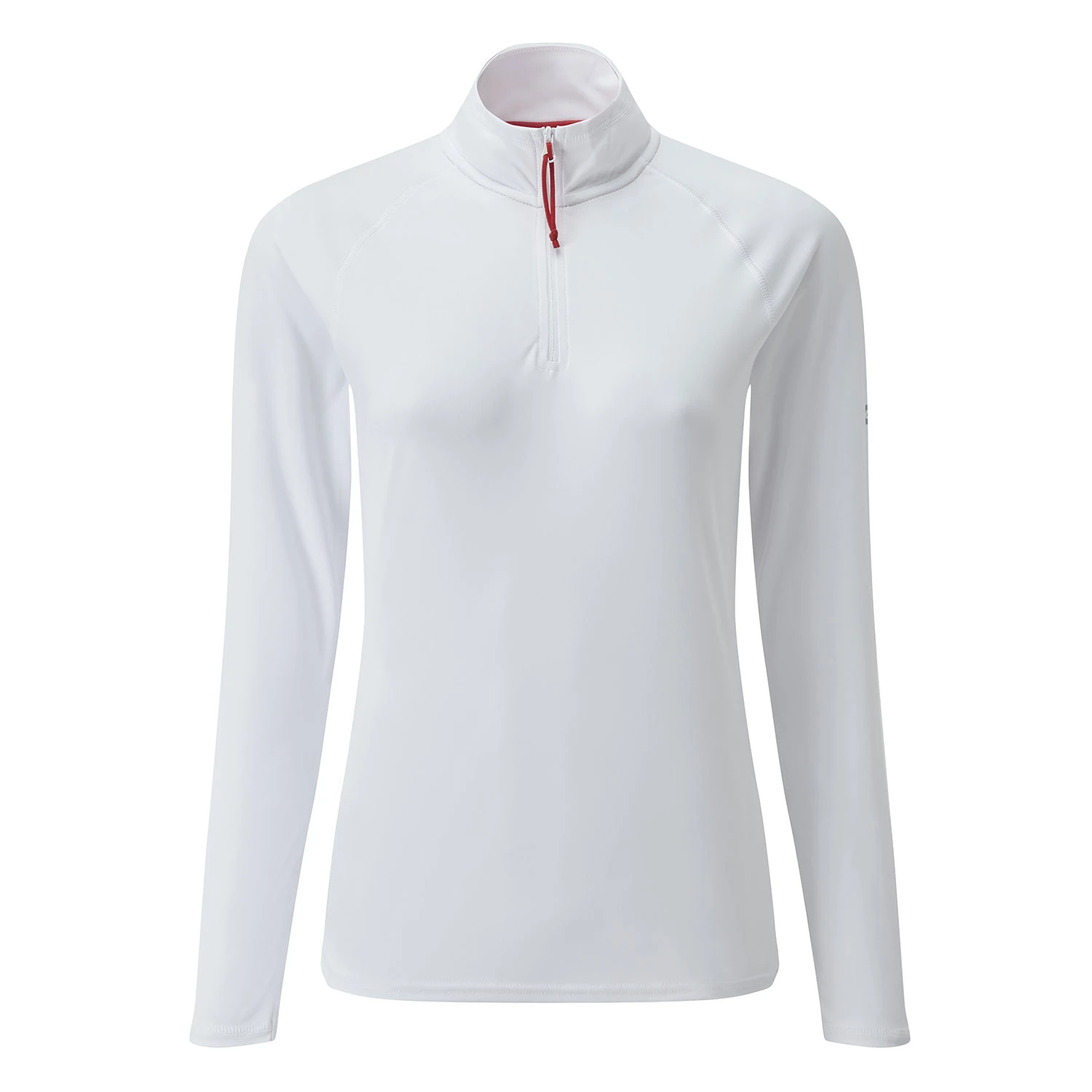 Gill Womens UV Tec Long Sleeve Zip Tee - White