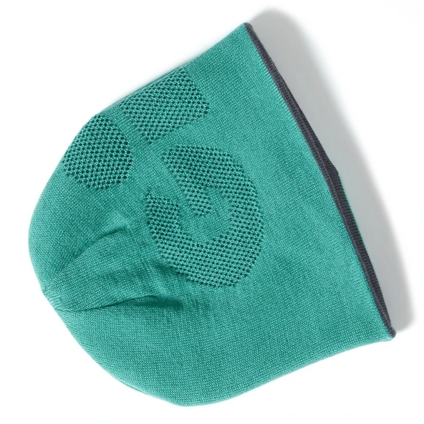 Gill Reversible Knit Beanie - Grey/Turquoise - Image 2