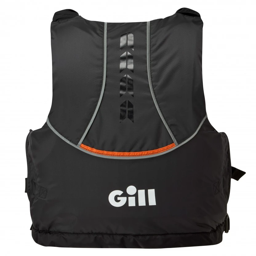 Gill Child Pursuit Side Zip Buoyancy Aid - Black/Orange - Image 2